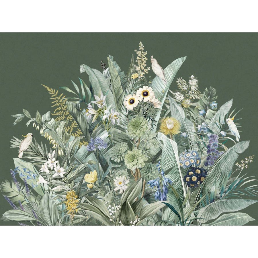 Papier peint panoramique bouquet végétal - Kam & Leon