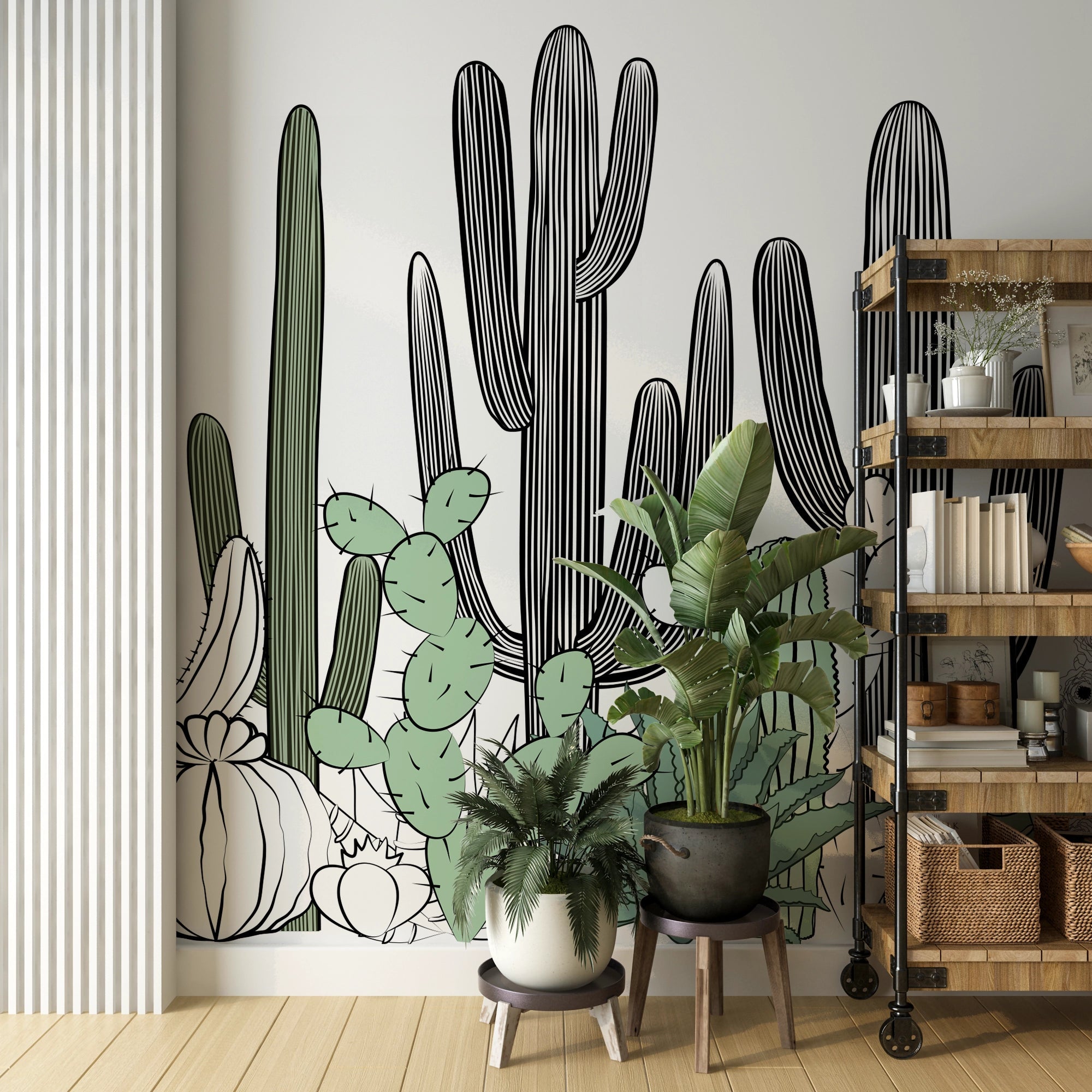 Papier peint panoramique Cactus - Kam & Leon