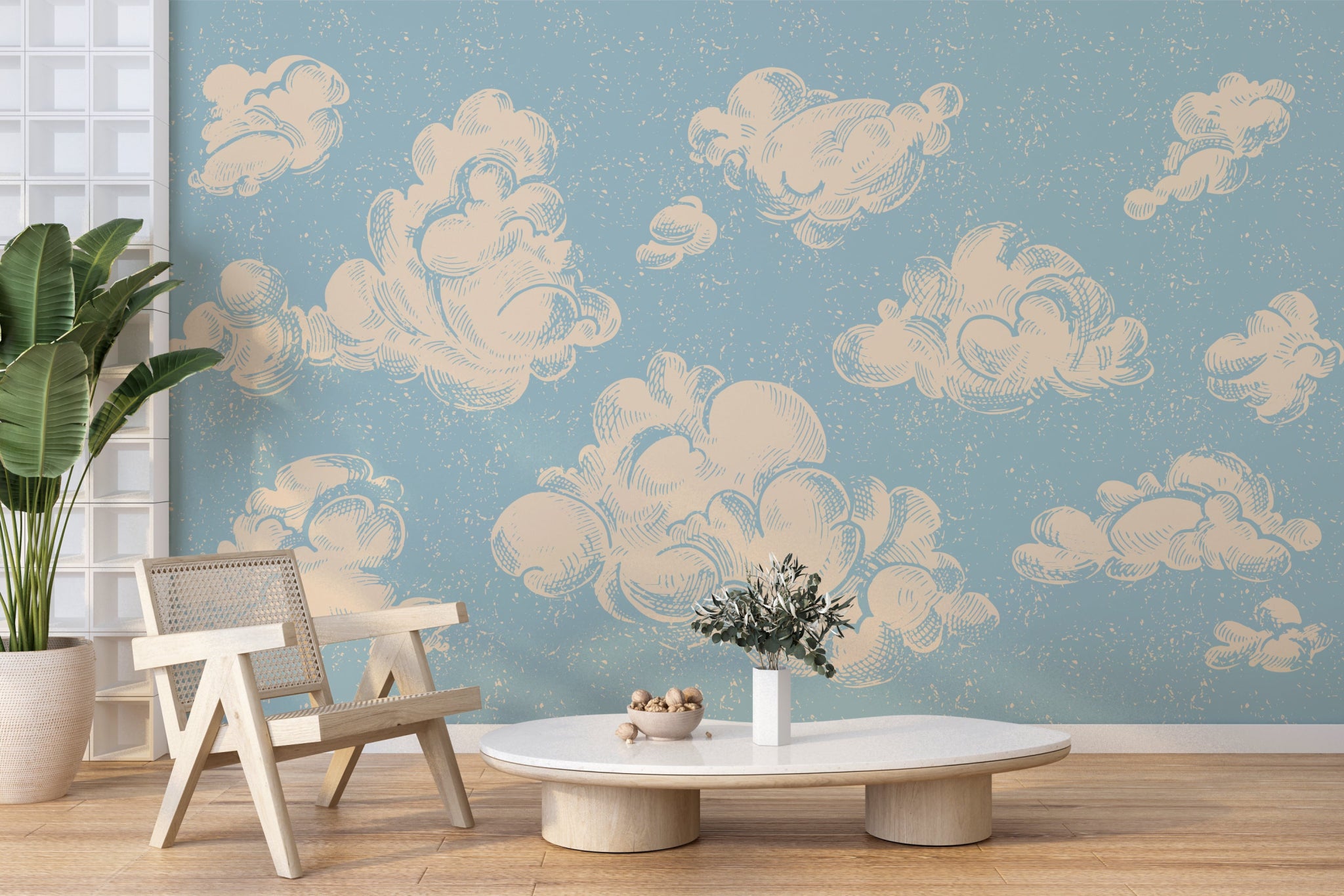 Papier peint panoramique dans les nuages - Kam & Leon