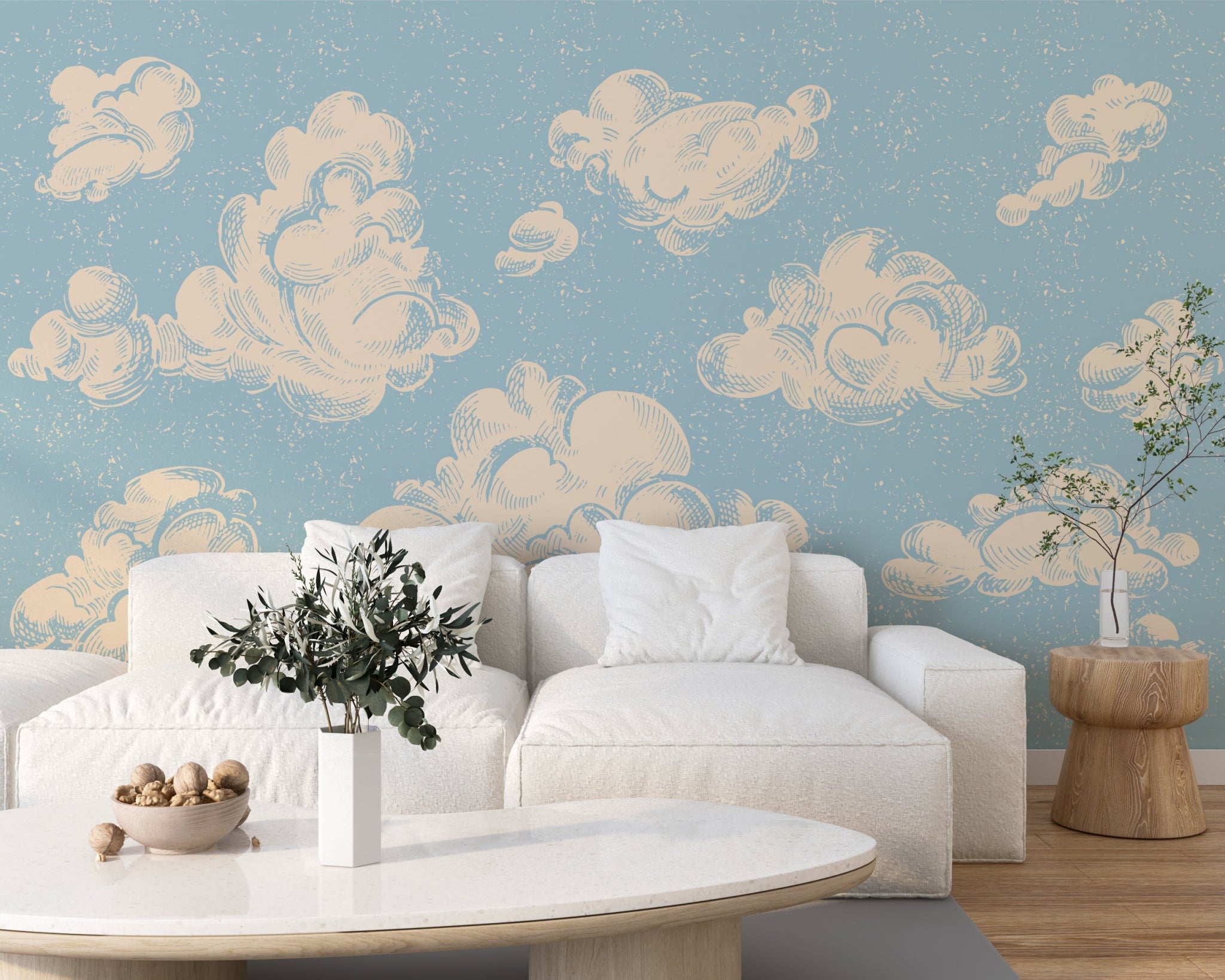 Papier peint panoramique dans les nuages - Kam & Leon