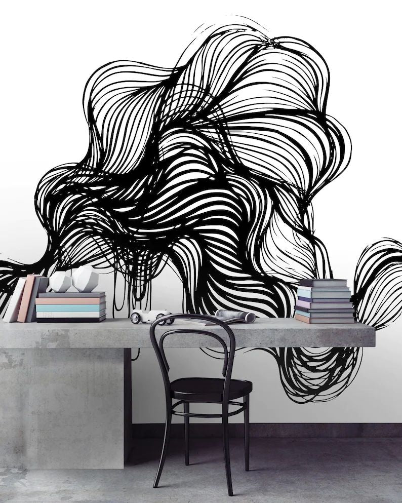 Papier peint panoramique design abstrait - Kam & Leon