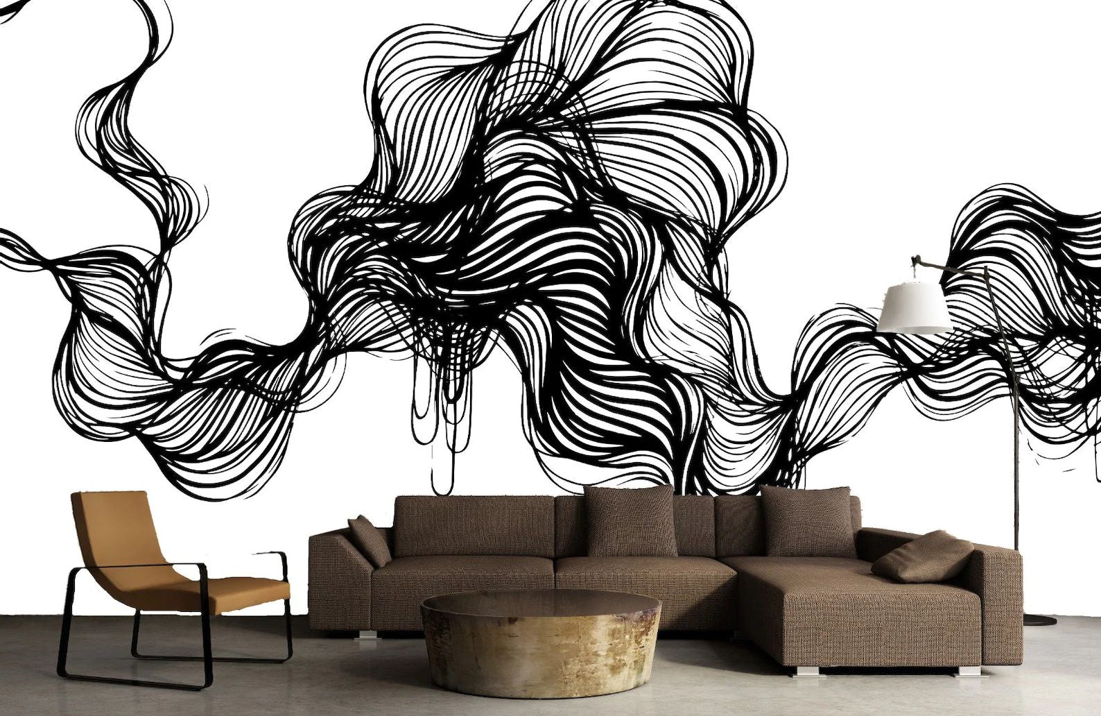 Papier peint panoramique design abstrait - Kam & Leon
