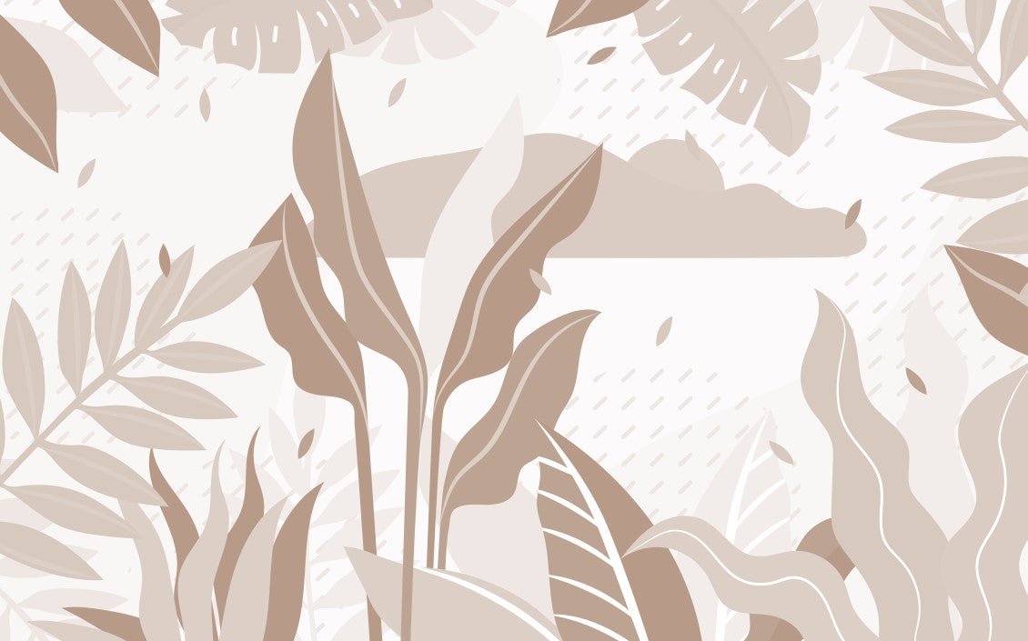 Papier peint panoramique feuille tropicale - Kam & Leon