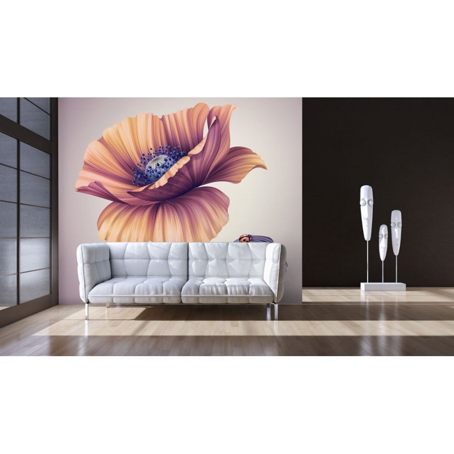 Papier peint panoramique fleur & coccinelle - Kam & Leon