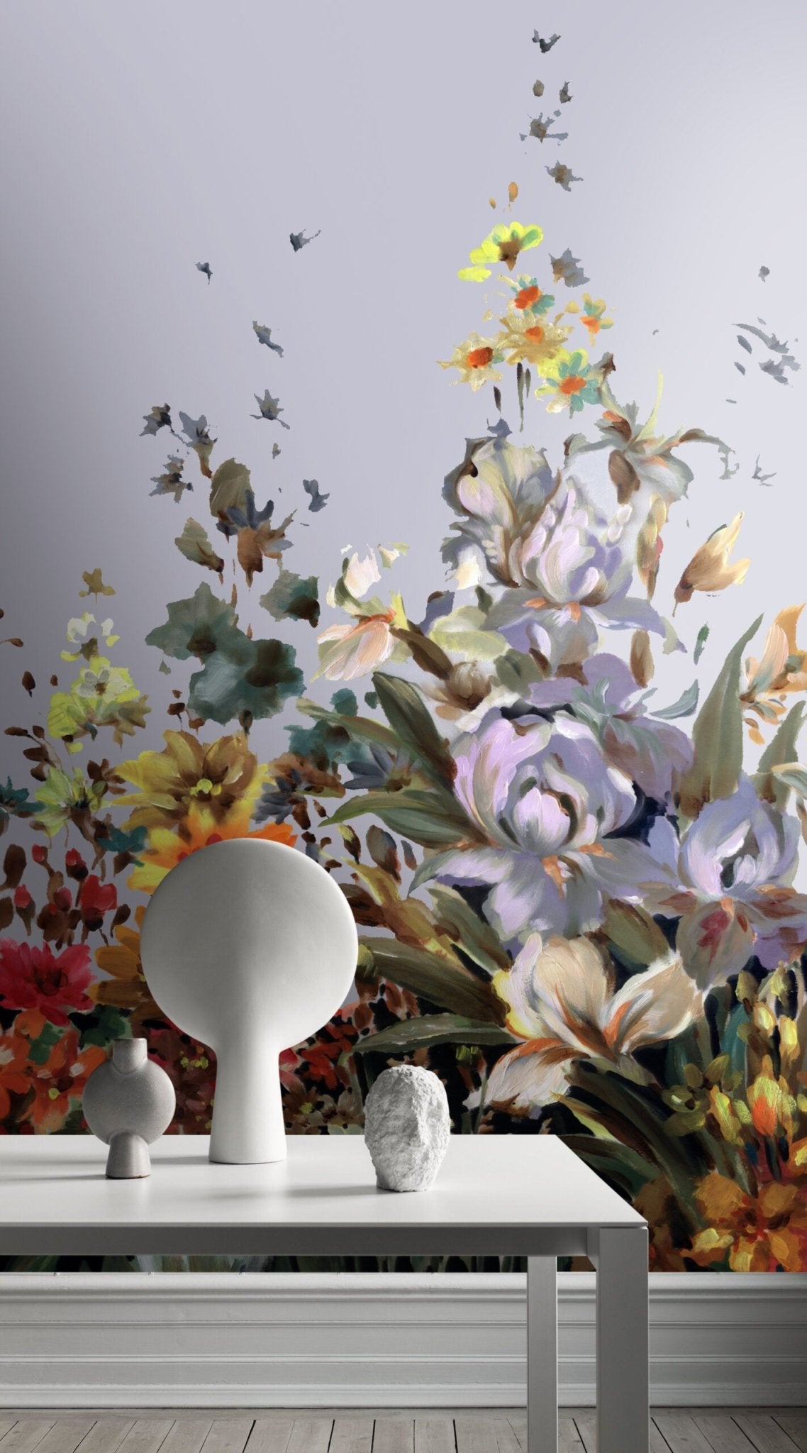 Papier peint panoramique fleurs sauvages - Kam & Leon