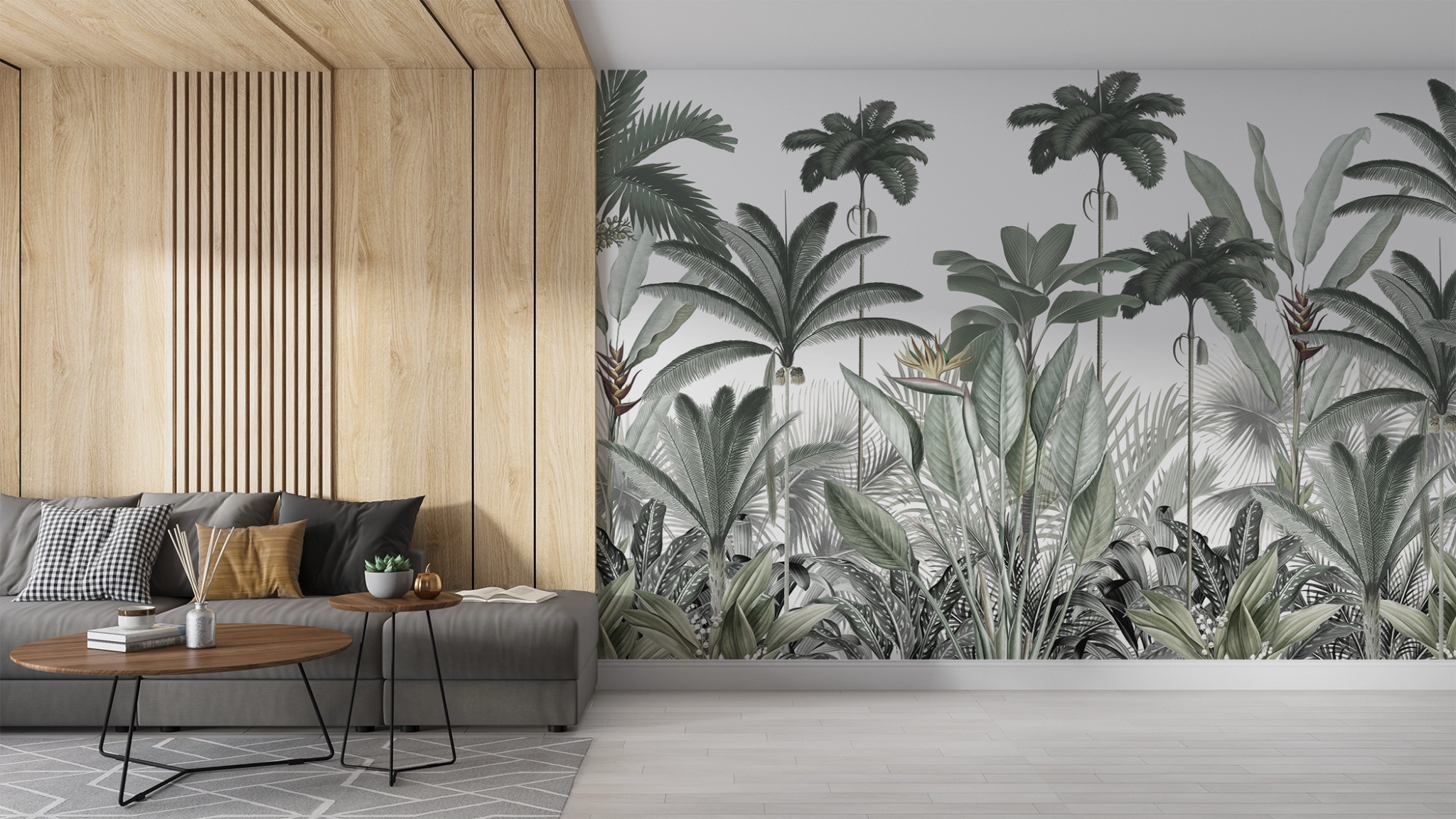 Papier peint panoramique Jungle Eden - Kam & Leon