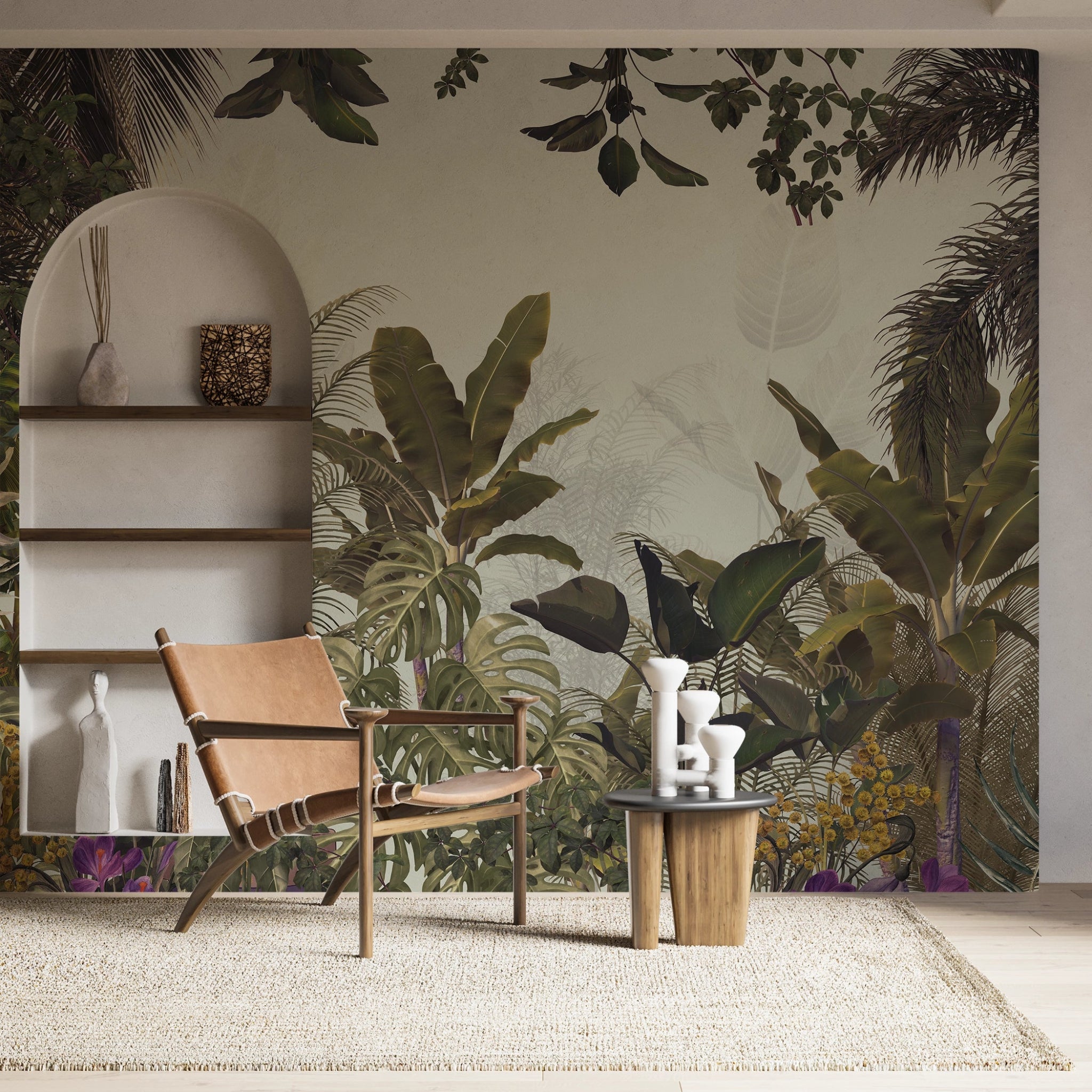 Papier peint panoramique jungle quintessence - Kam & Leon