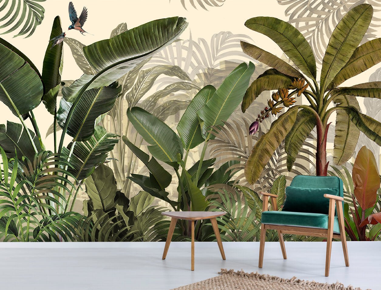 Papier peint panoramique jungle - Kam & Leon