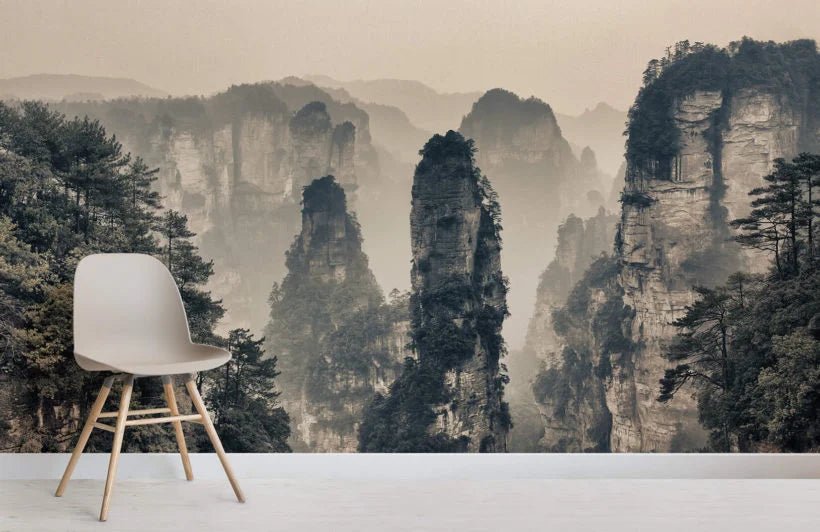 Papier peint panoramique Mont Tianzi - Kam & Leon
