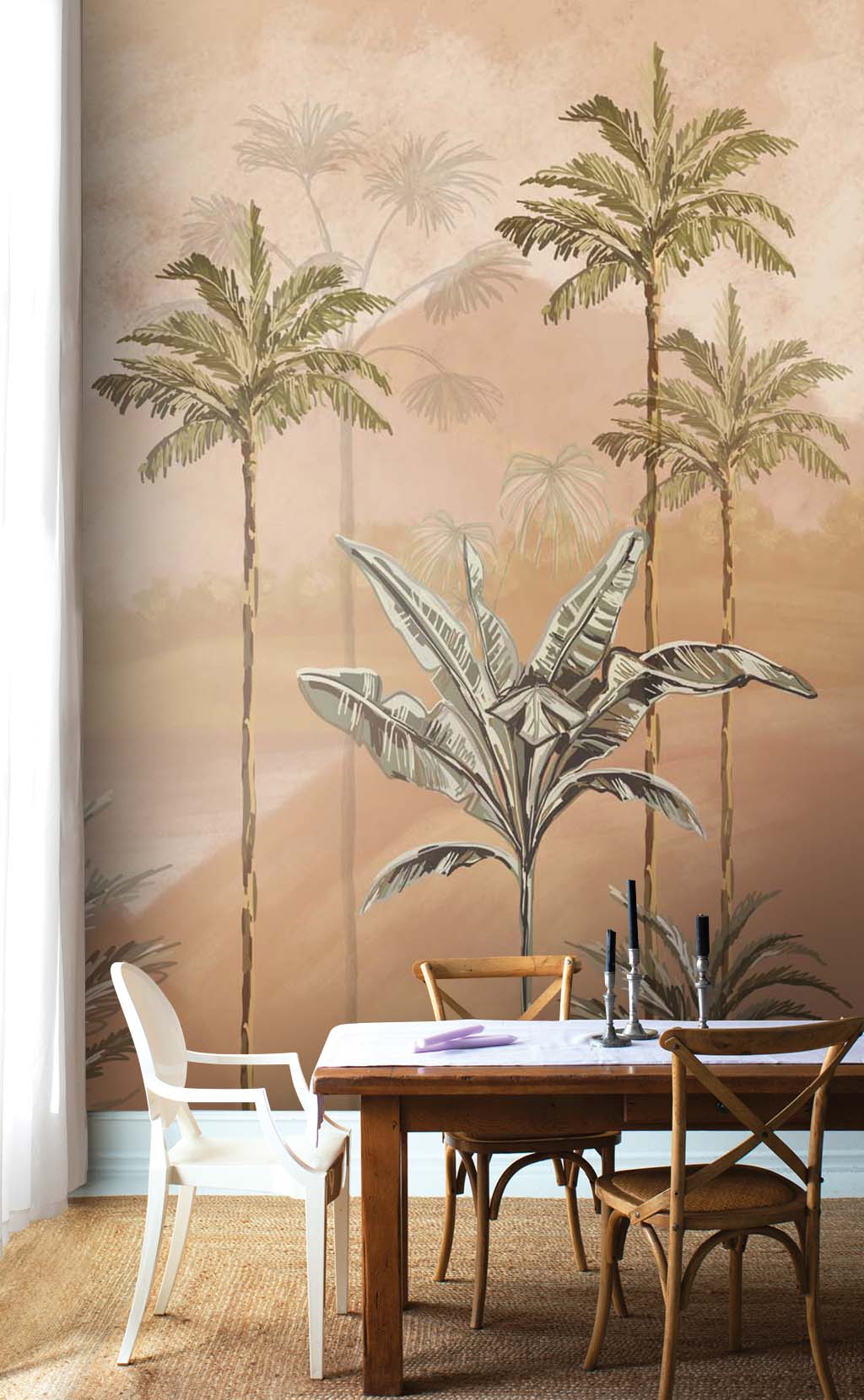 Papier peint panoramique palmier - Kam & Leon