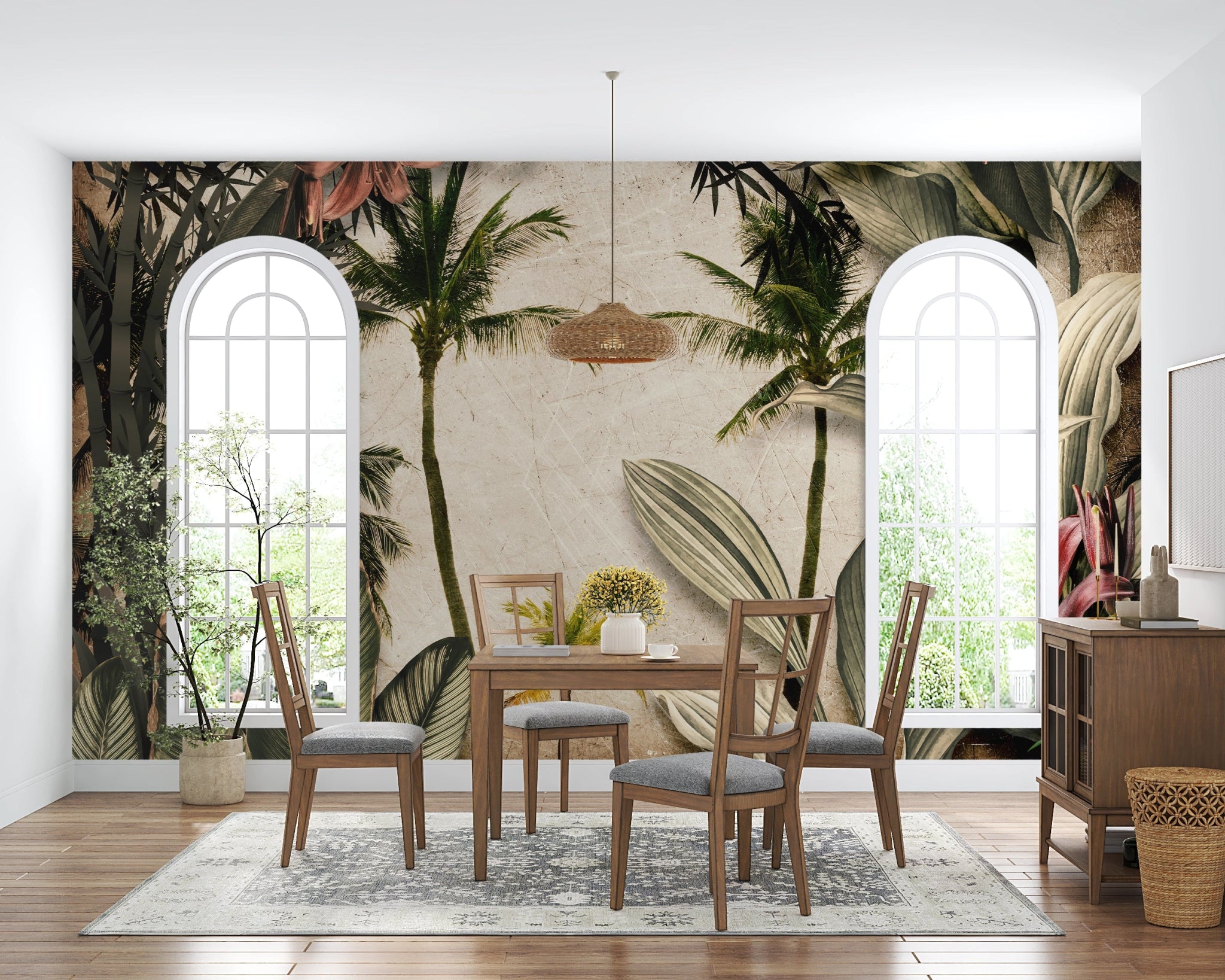 Papier peint panoramique Realistic Jungle - Kam & Leon