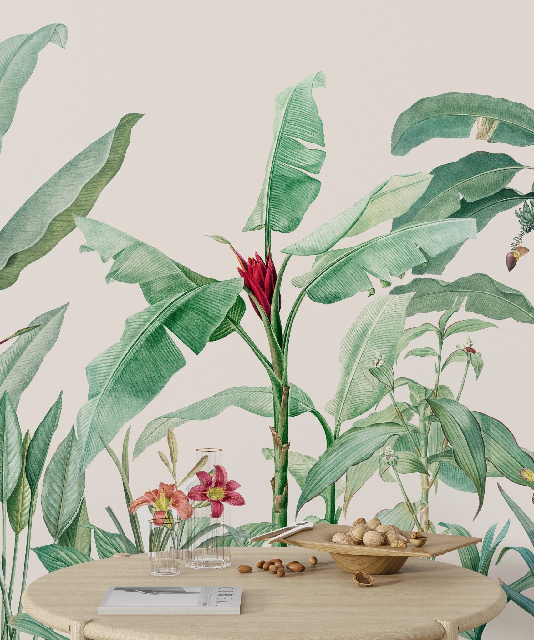Papier peint panoramique tropical Bananier - Kam & Leon