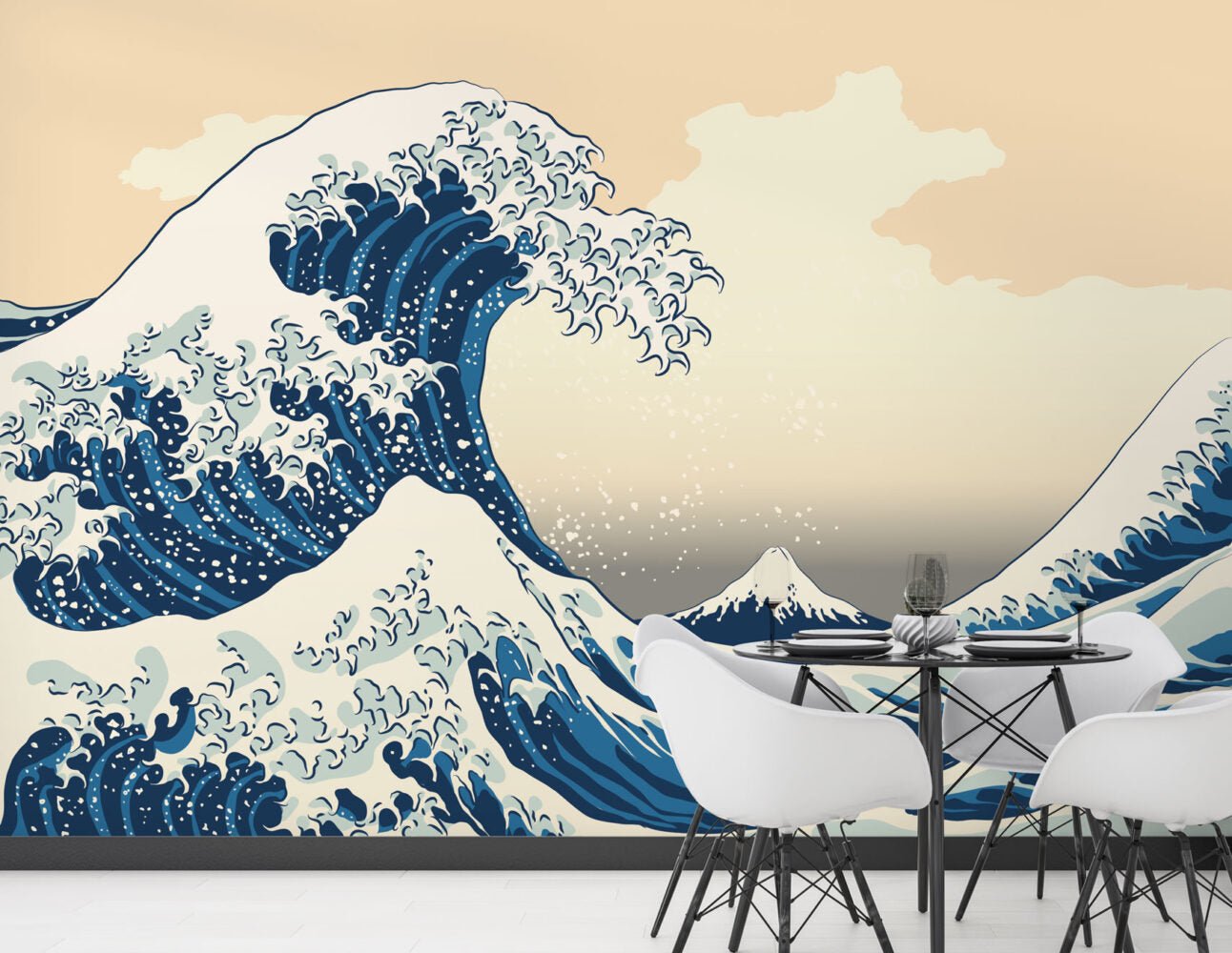 Papier peint vague de kanagawa - Kam & Leon