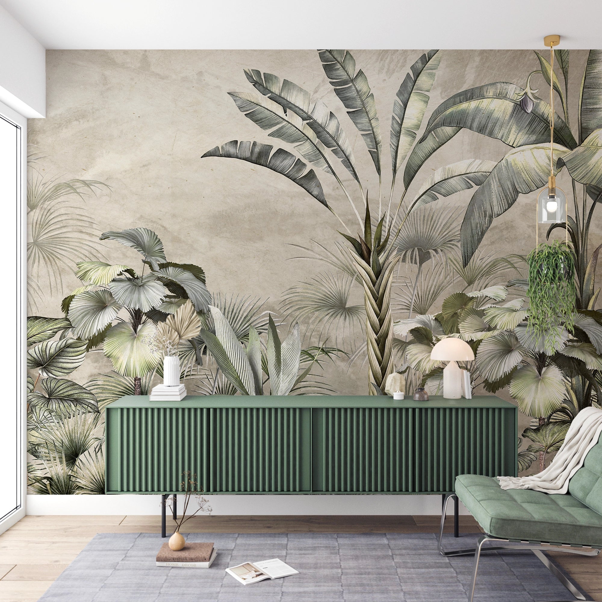 Papier peint végétation luxuriante - Kam & Leon