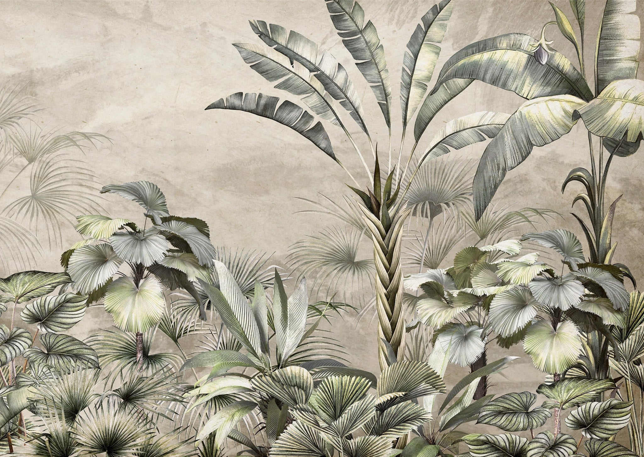 Papier peint végétation luxuriante - Kam & Leon