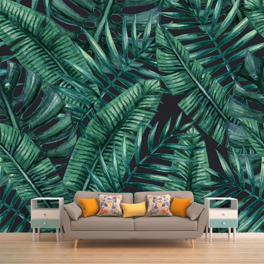 Tapisserie murale plante tropicale - Kam & Leon