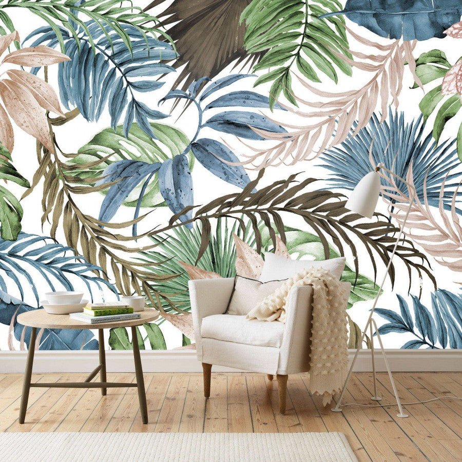 Tapisserie murale plantes tropicales - Kam & Leon